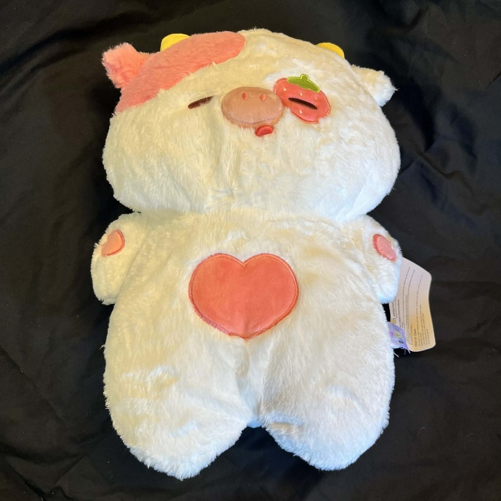 Mewaii Strawberry Cow Plush Stuffed Animal